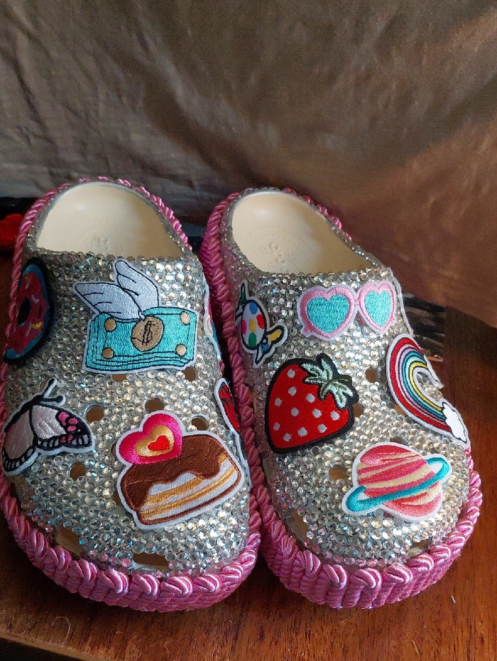 Custom Crocs Blinged Out With Rare Design Size 9